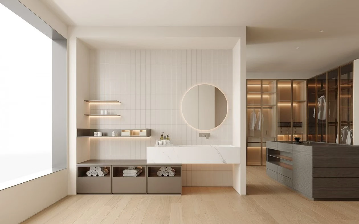 Bathroom Cabinet Edge Banding Application Case